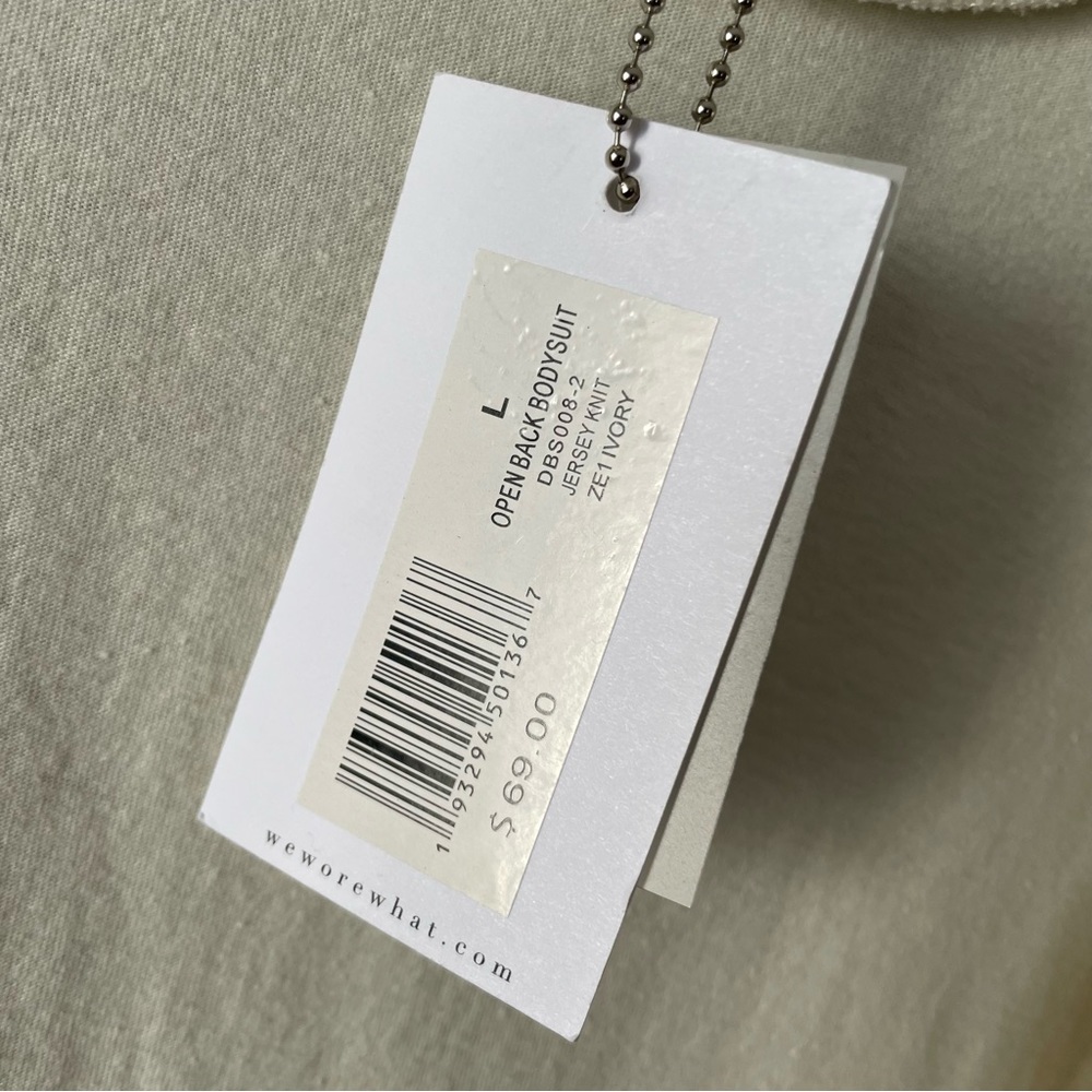 Weworewhat Danielle Bernstein Open Back Bodysuit … - image 7